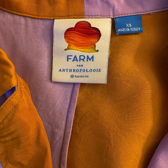 Farm Rio Colorblock Button-Down Blouse - Picture 5 of 5